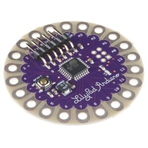 Module ATmega328 Arduino LilyPad pour projets électroniques portables.