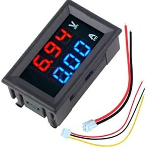 Voltmètre Ampèremètre Numérique DC 100V 10A