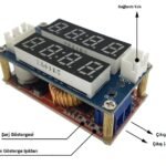 convertisseur de tension xl4015 dc-dc step down ( abaisseur ) 5a 2 en 1 voltmètre ampemètre