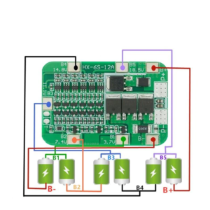BMS 6S 15A Chargeur de Batteries Lithium 6 Cellules