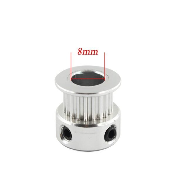 Poulie Synchrone GT-2 20T & 60T + Courroie 200mm - Aluminium, Alésage 8mm | Pour CNC, Machines-outils
