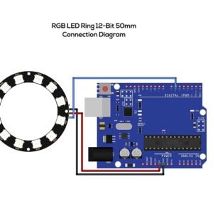 NEOPIXEL RGB WS2812 Rond 12 bits Compatible avec Arduino et Raspberry Pi
