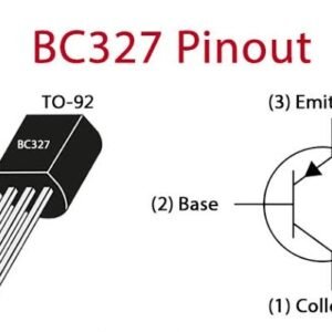 BC327 Transistors bipolaires , TO-92, 45V, 0.8A, PNP