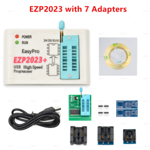 Programmeur d’EEPROM EZP2023  +  7 Adaptateurs >> mémoires 24 - 25 - 93 - 95 <<