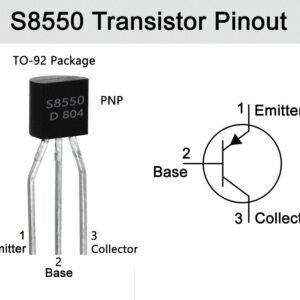 S8550 Transistors bipolaires , TO-92, 40 V, 0.5 A, PNP