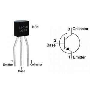 S8050 Transistors bipolaires , TO-92, 40 V, 0.5 A, NPN