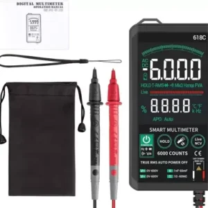 Multimètre Numérique 618C Tactile Couleur AC/DC True RMS