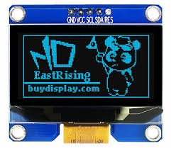 Écrans Arduino OLED 1.54", 128 x 64, Bleu monochrome, interface SPI à 4 fils