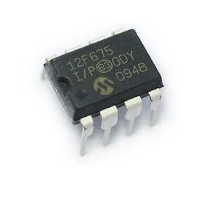 PIC 12F675-I/P  Microcontrôleur 8 bits, 1,75 KB, 20 MHz, DIP-8