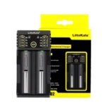 Chargeur de batterie LiitoKala Lii-202 chargeur de batterie intelligent double emplacement