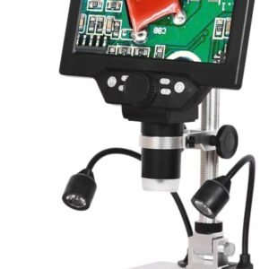 Microscope numérique G1200A+2 lumières LED (12MP, LCD HD 7 pouces )