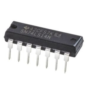 Circuit intégré logique 74LS14 / 7414N 6 inverseurs + trigger