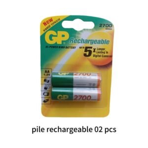 Piles rechargeables AA GP Piles 2700mah 2 pcs