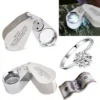 Mini Microscope de Poche Loupe Pliable LED UV