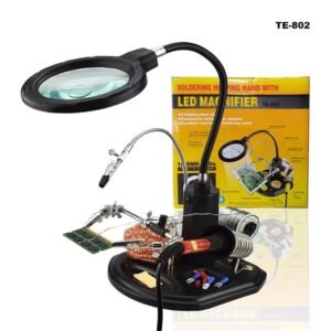 Loupe TE‑802 – Station de Soudure avec LED 16 SMD