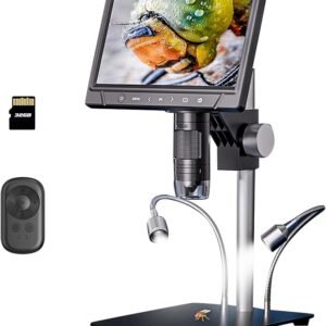 Microscope numérique 10,1 pouces G1600 12MP Avec  Battérie - 28 LEDs -