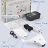Loupe Casque / Loupes de Tête  – 5 Lentilles Détachables (1.0× à 3.5×) avec LED Rechargeable