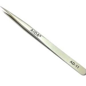 Pince Brucelles fine pour composant SMD AIDA, AD-11 Droite 140mm