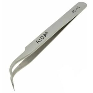 Pince Brucelles fine pour composant SMD AIDA, AD-15 inclinée 117mm
