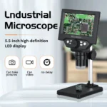 Microscope électronique industriel G1000 1-1000X LCD 5,5 pouces et 10 mégapixels