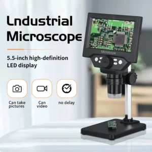 Microscope électronique industriel G1000 1-1000X LCD 5,5 pouces et 10 mégapixels