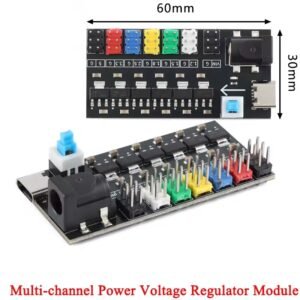 Module régulateur de tension multicanal – AMS1117 1,2 V–5 V 800 mA Type-C