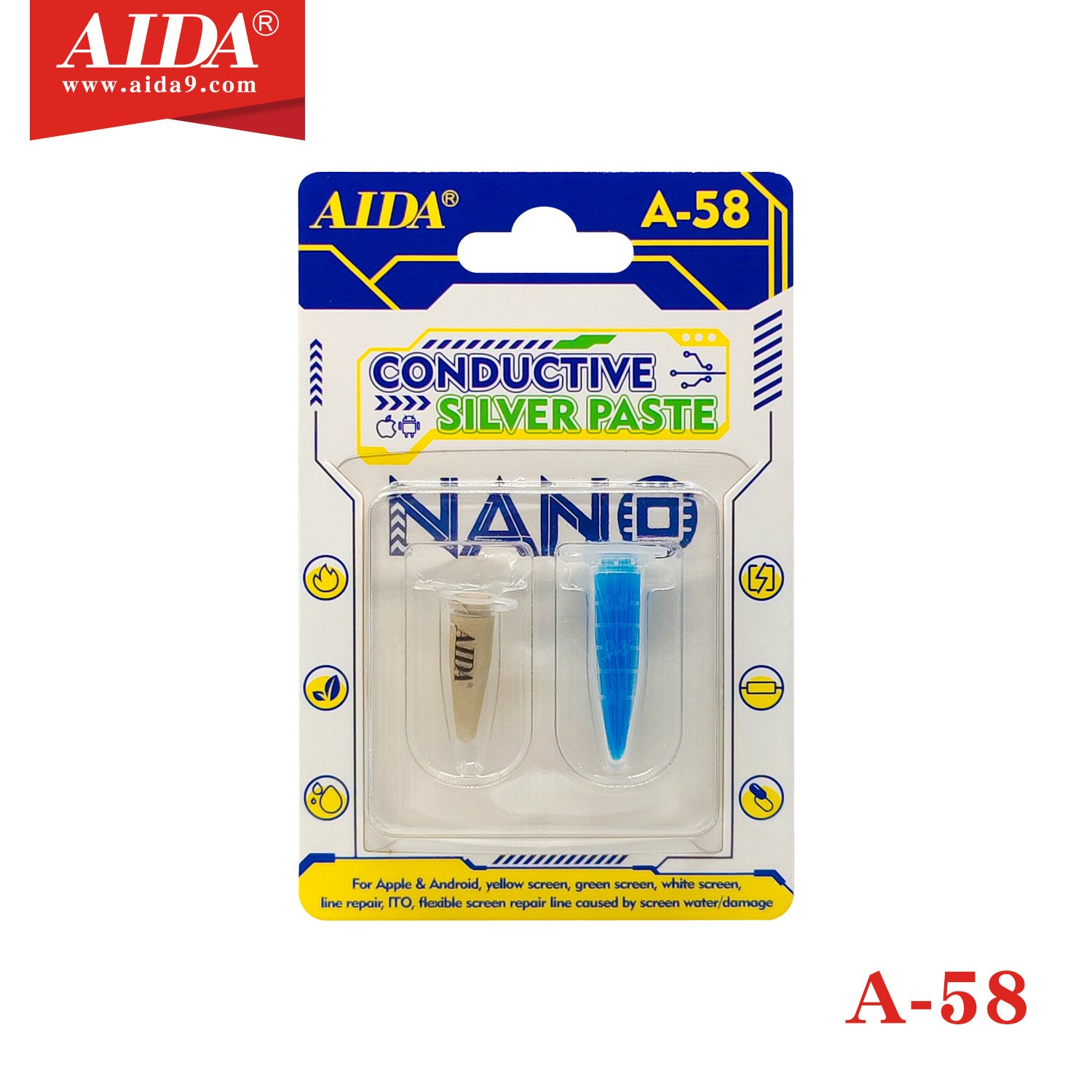 Pâte Conductrice à l'Argent Nano AIDA A-58 Pâte Conductrice à l'Argent Nano AIDA A-58